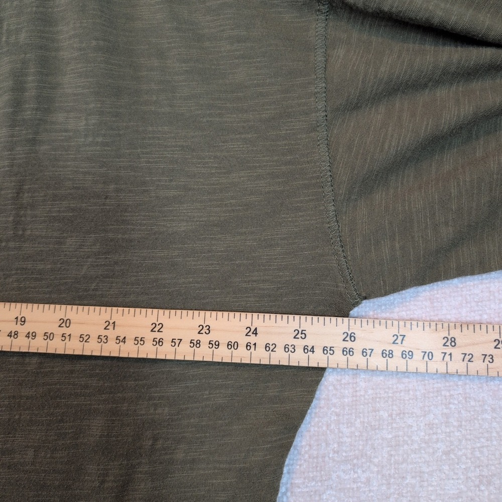 Natural Life Womens Olive Green 100% Cotton V-Neck Long Sleeve Jumpsuit Medium - Picture 5 of 13